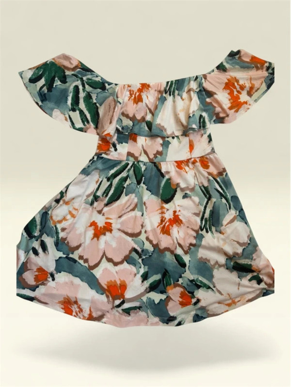 Nine Britton Women's Off-Shoulder Floral Dress Medium Petite